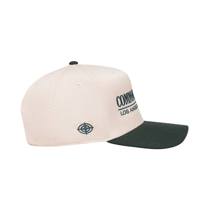 Classic Target Hat in natural and black, side view
