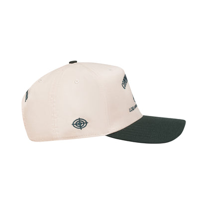 Rider's Hat in natural and black, side view