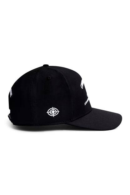 Rider's Hat in black, side view