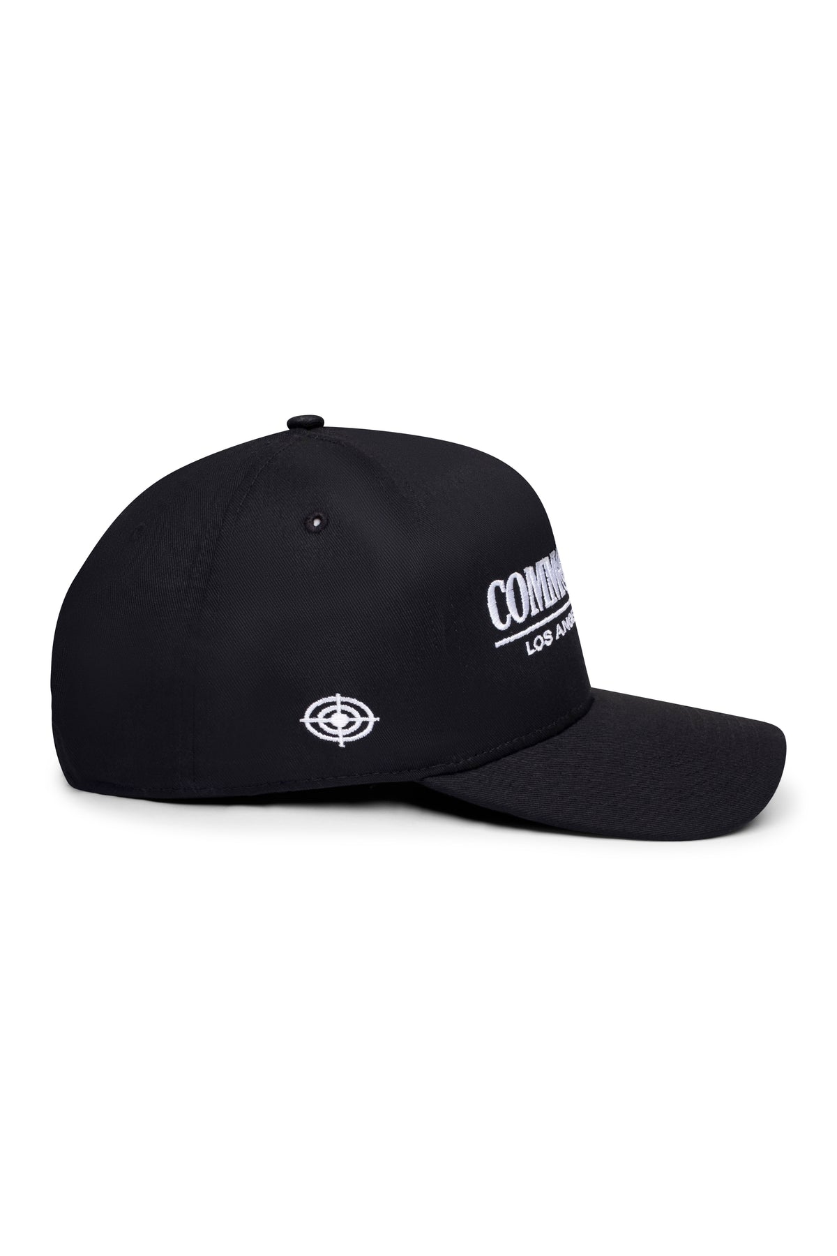 Classic Target Hat in black, side view