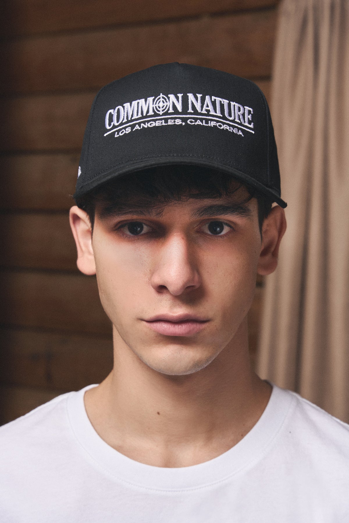 Man wearing the Classic Target Hat in black